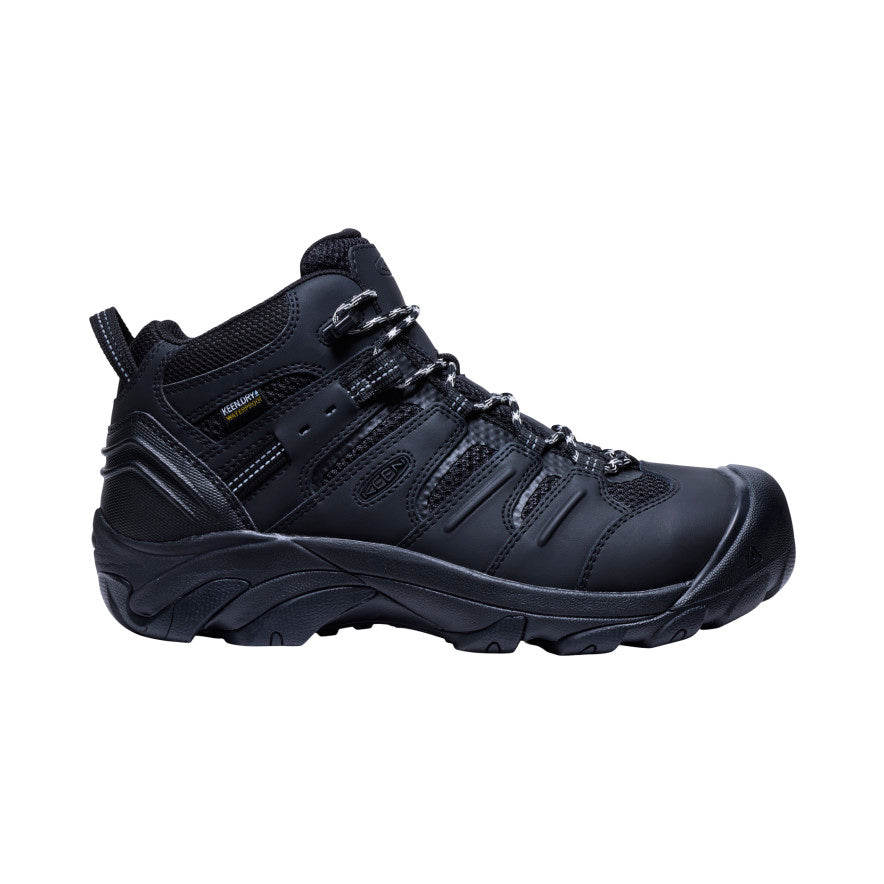 Men's Lansing Mid Waterproof (Steel Toe) (Wide) - black