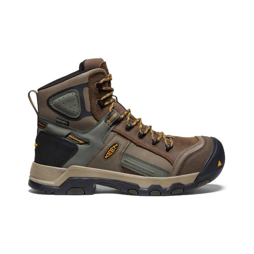 Men's Davenport AL Waterproof Mid (Composite Toe) (Wide) - brown