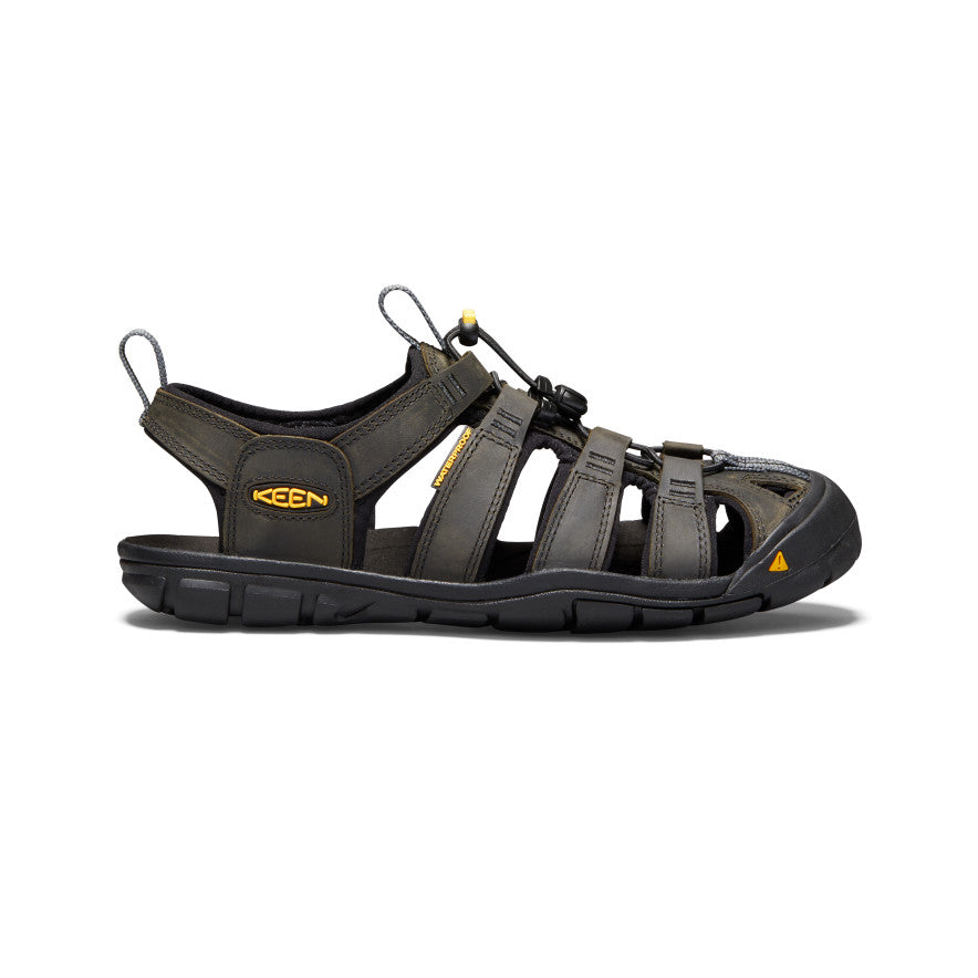 Men's Clearwater CNX Leather Sandal - grey