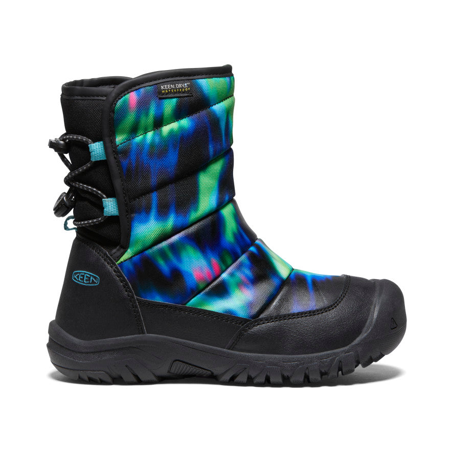 Big Kids' Puffrider Waterproof Winter Boot - black,misc,blue,green