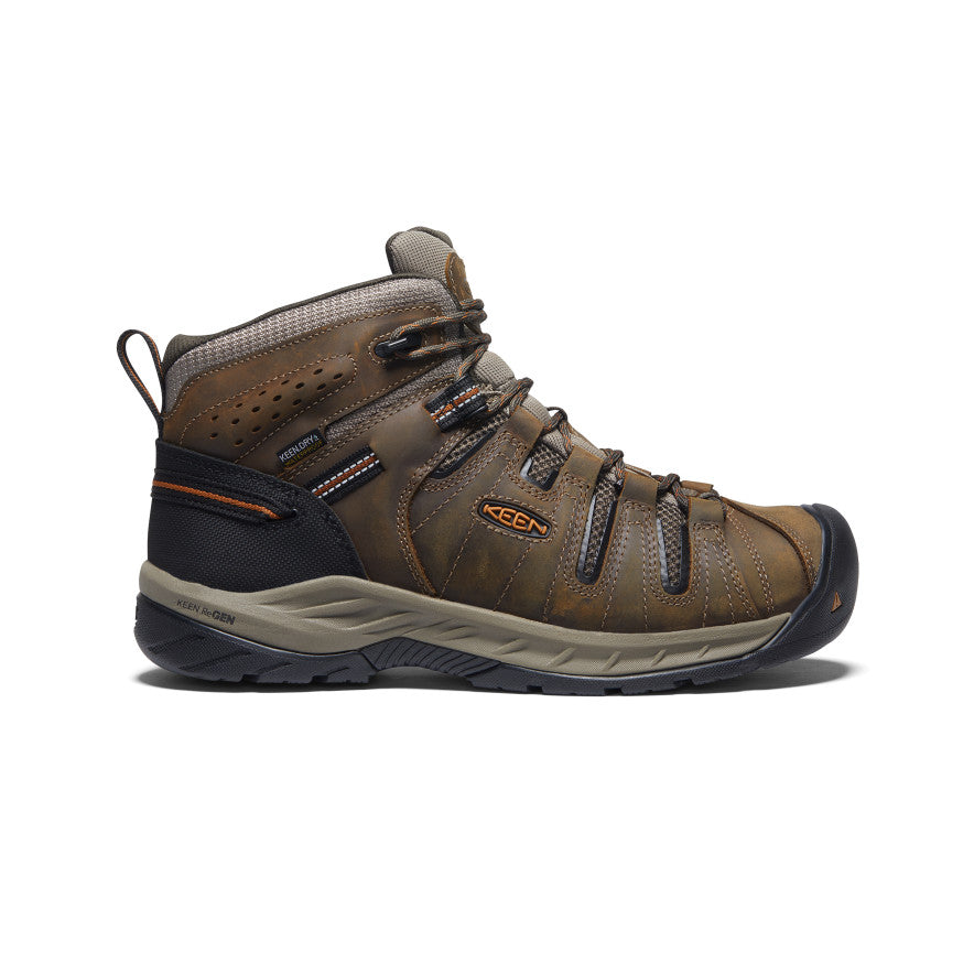 Men's Flint II Waterproof Mid (Soft Toe) - brown