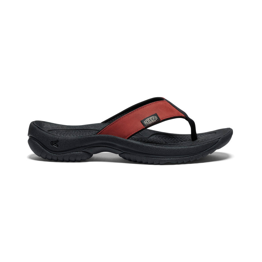 Men's Kona Leather Flip-Flop - red