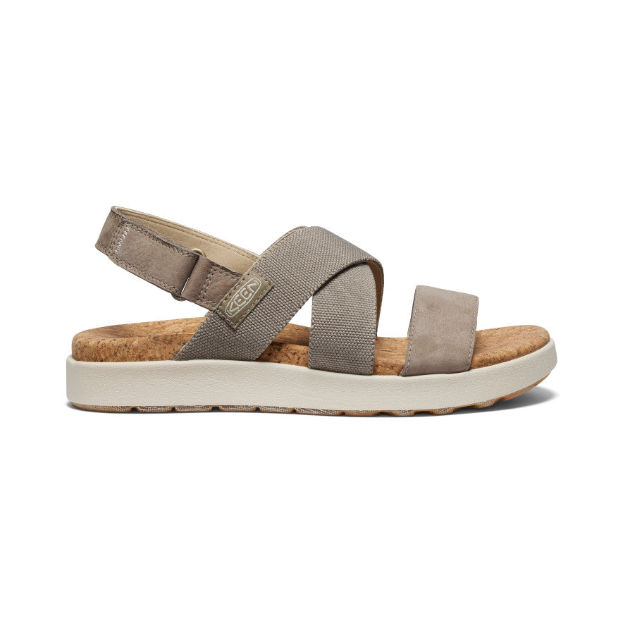 Women's Elle Criss Cross Sandal - brown