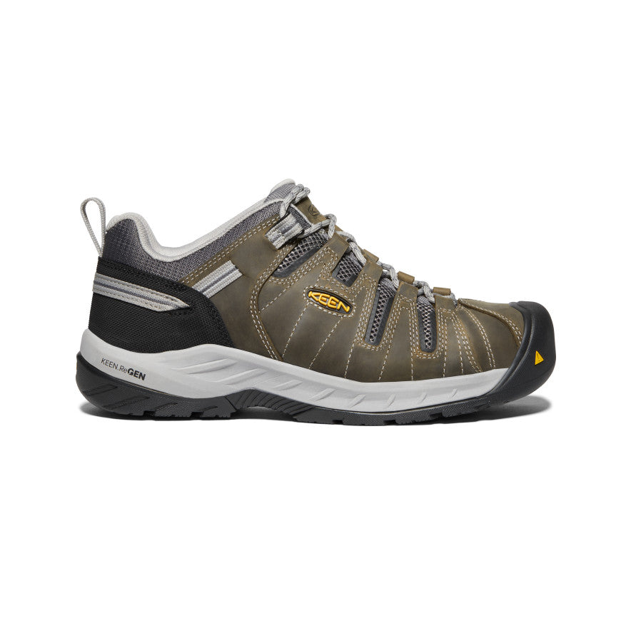 Men's Flint II (Steel Toe) (Wide) - grey,brown