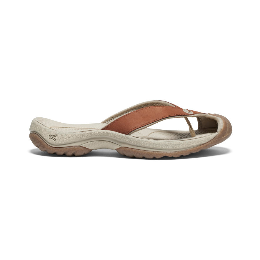 Women's Waimea Leather Flip-Flop - brown