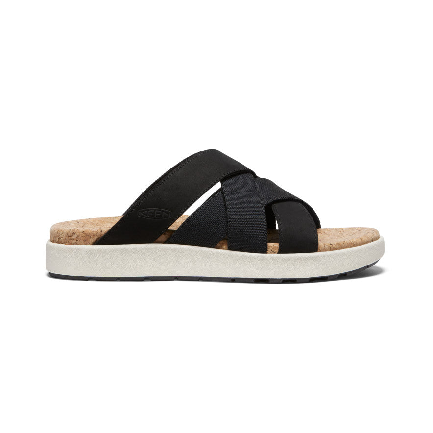 Women's Elle Mixed Slide - black