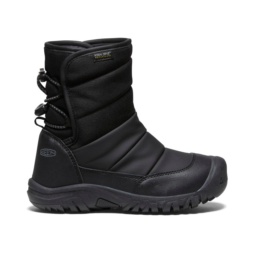 Big Kids' Puffrider Waterproof Winter Boot - black