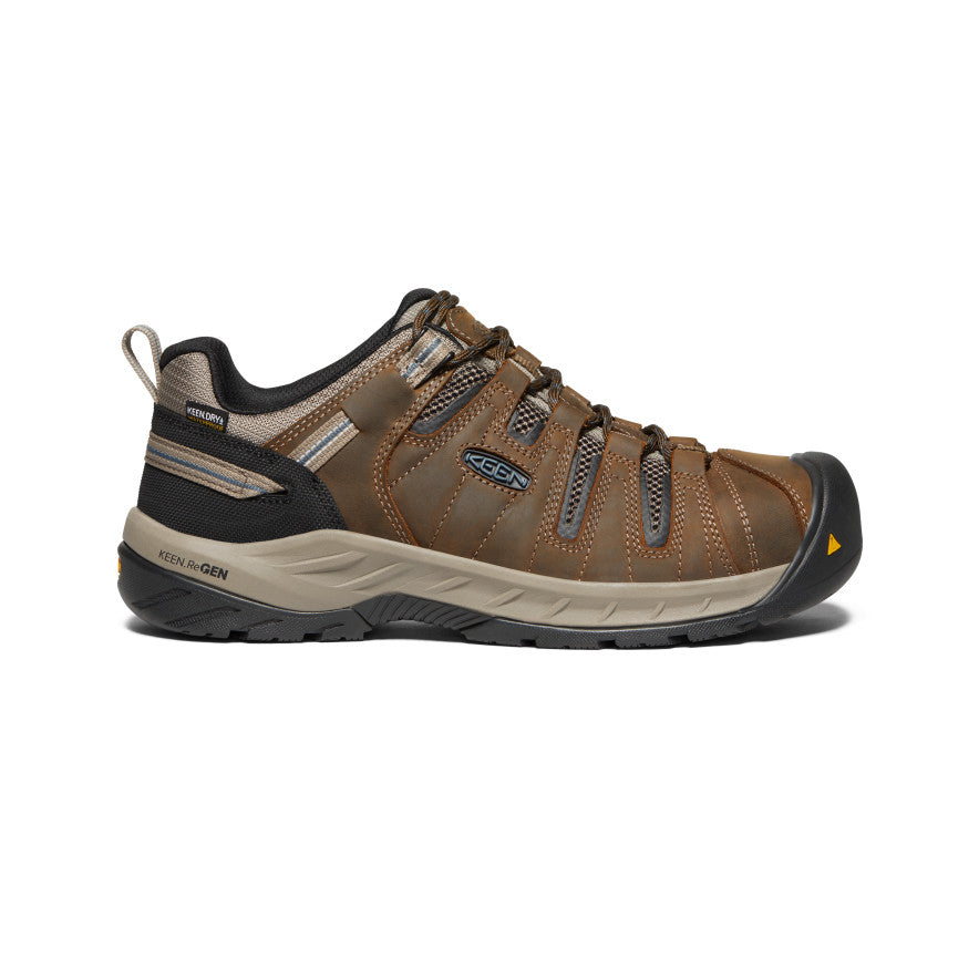 Men's Flint II Waterproof (Steel Toe) (Wide) - brown