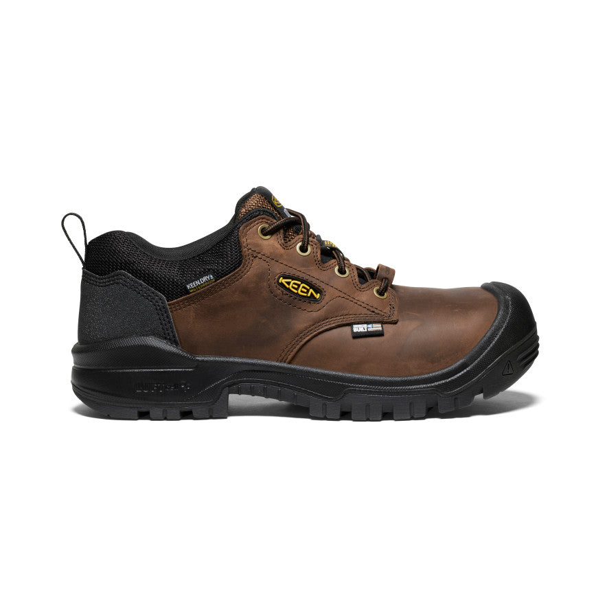 Men's Independence Oxford Waterproof Shoe (Carbon-Fiber Toe) (Wide) - brown