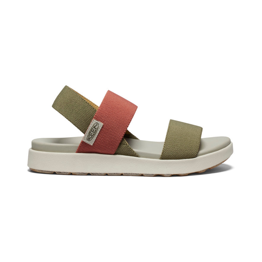 Women's Elle Backstrap Sandal - green,red