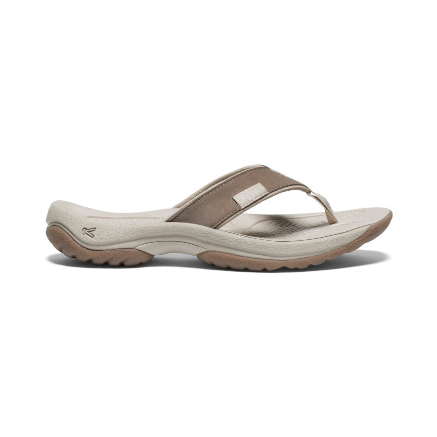 Women's Kona Leather Flip-Flop - brown