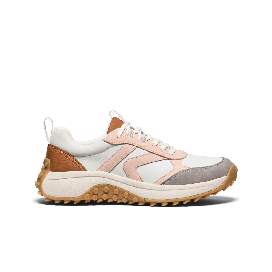 Women's KS86 Leather Sneaker - white,pink