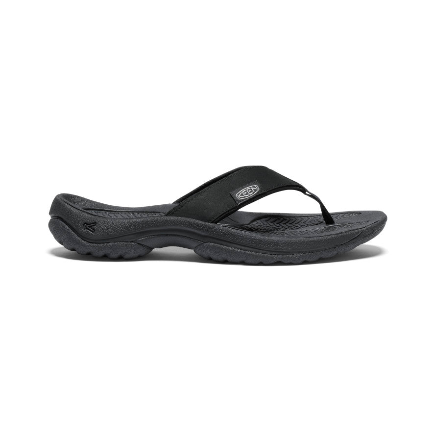 Women's Kona Leather Flip-Flop - black